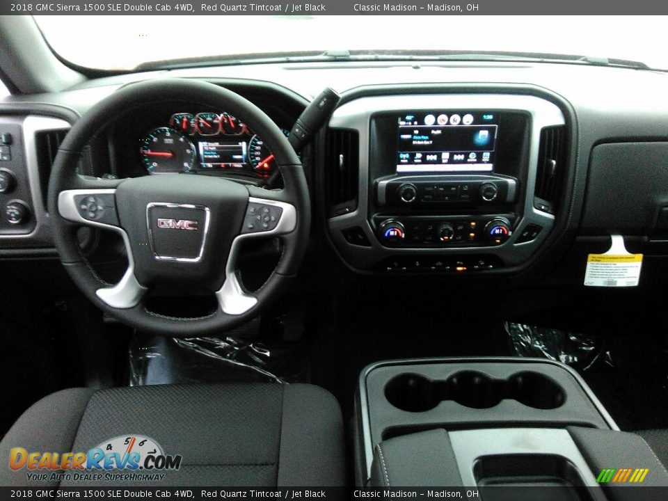 2018 GMC Sierra 1500 SLE Double Cab 4WD Red Quartz Tintcoat / Jet Black Photo #5