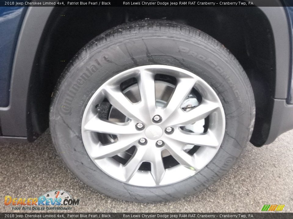 2018 Jeep Cherokee Limited 4x4 Patriot Blue Pearl / Black Photo #9