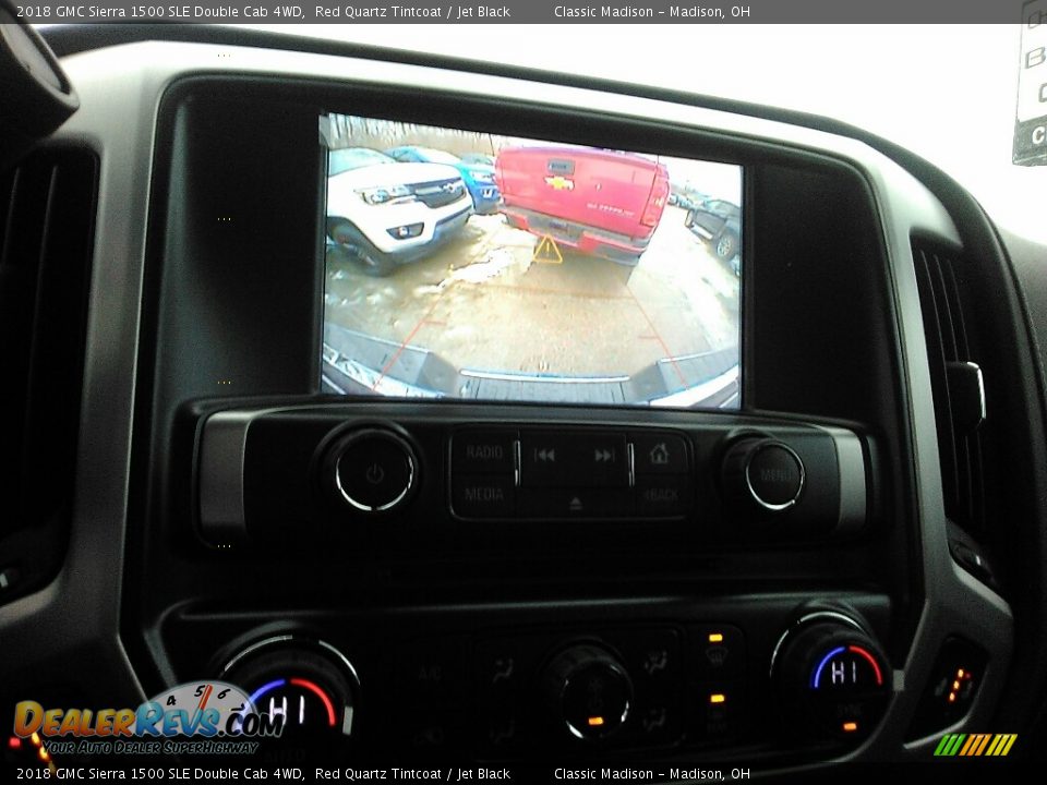 2018 GMC Sierra 1500 SLE Double Cab 4WD Red Quartz Tintcoat / Jet Black Photo #8