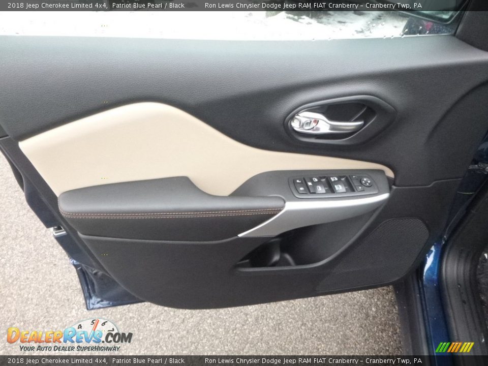 2018 Jeep Cherokee Limited 4x4 Patriot Blue Pearl / Black Photo #13