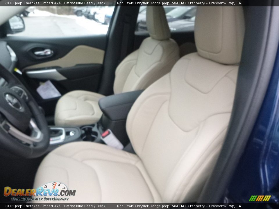 2018 Jeep Cherokee Limited 4x4 Patriot Blue Pearl / Black Photo #14