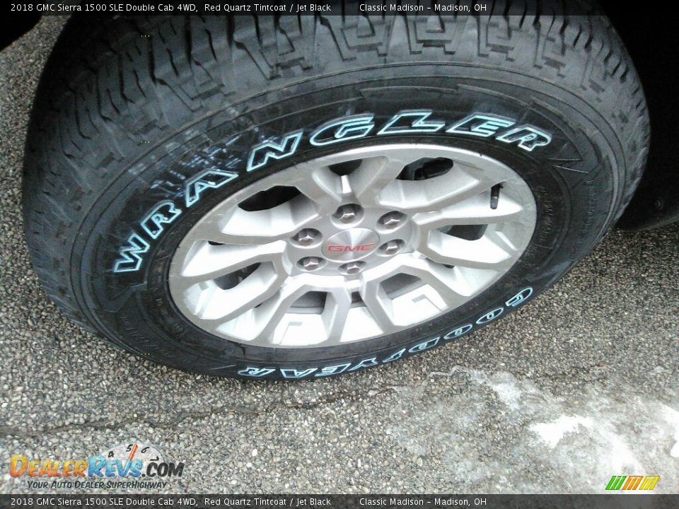 2018 GMC Sierra 1500 SLE Double Cab 4WD Red Quartz Tintcoat / Jet Black Photo #11