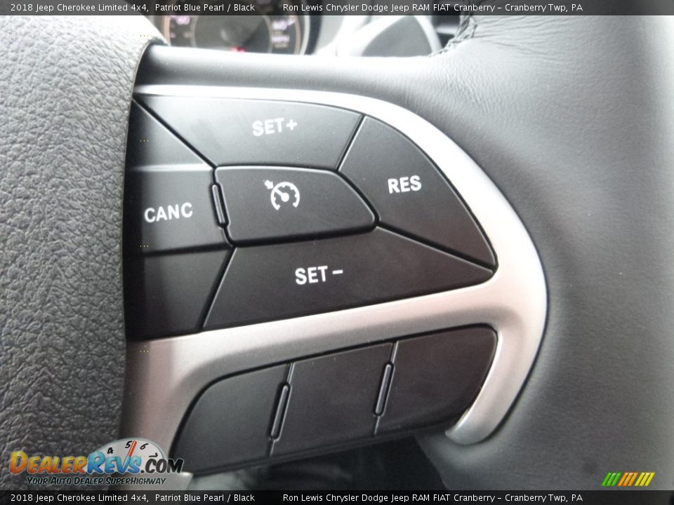 2018 Jeep Cherokee Limited 4x4 Patriot Blue Pearl / Black Photo #19