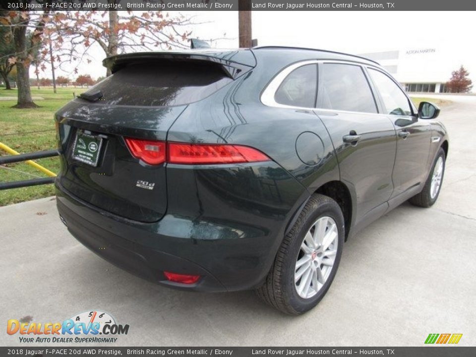 2018 Jaguar F-PACE 20d AWD Prestige British Racing Green Metallic / Ebony Photo #7