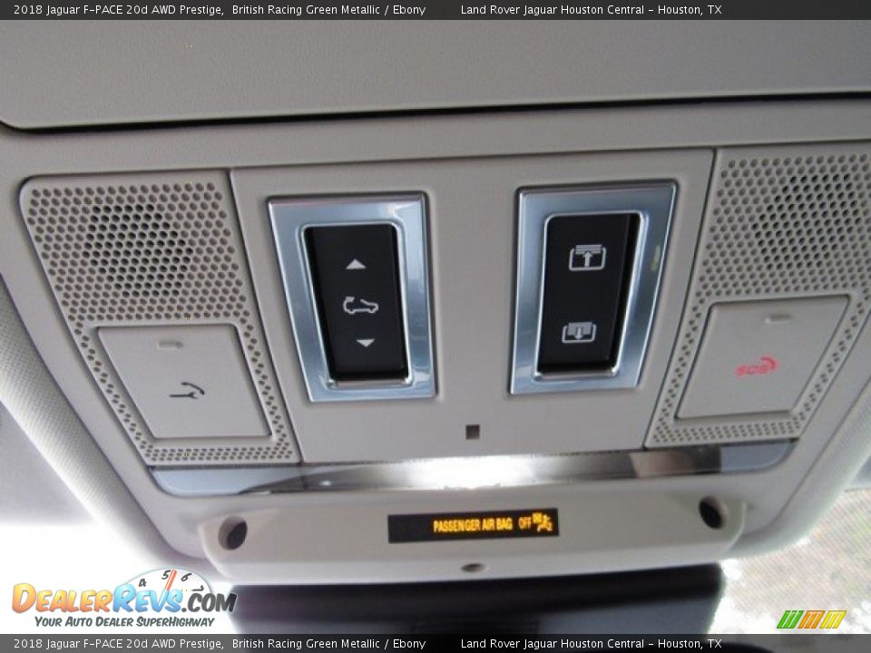 2018 Jaguar F-PACE 20d AWD Prestige British Racing Green Metallic / Ebony Photo #22