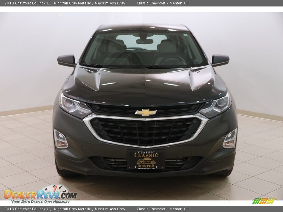 2018 Chevrolet Equinox LS Nightfall Gray Metallic / Medium Ash Gray Photo #2