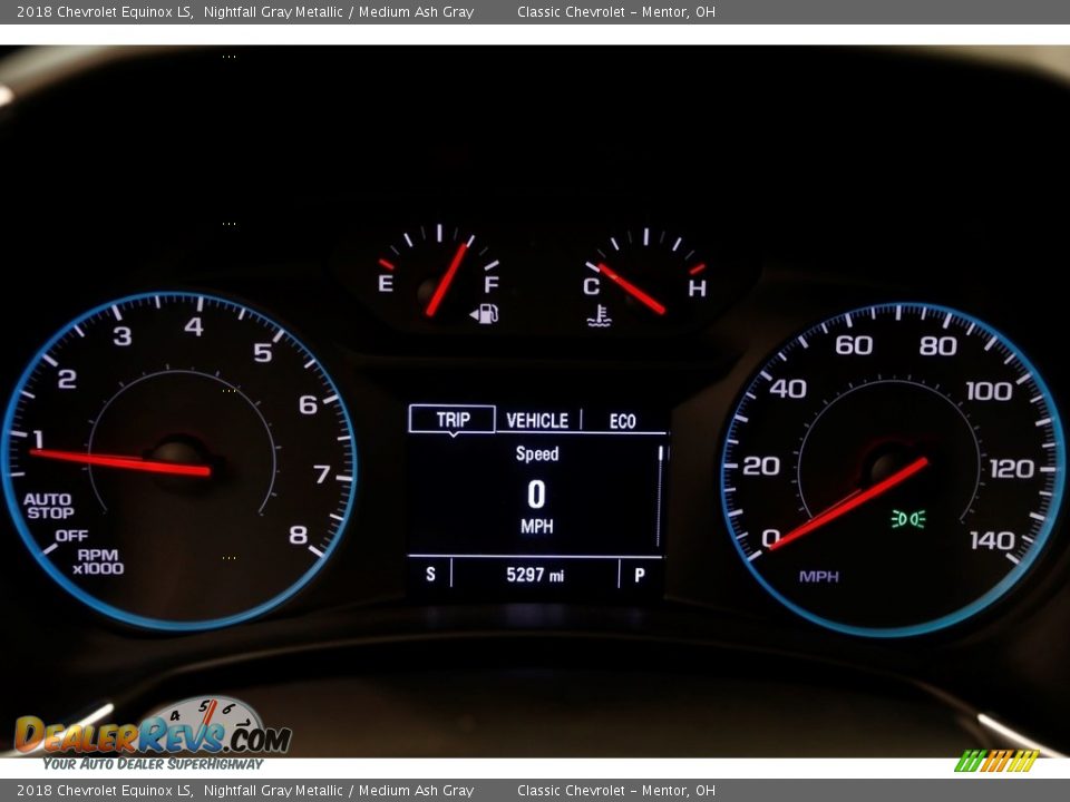 2018 Chevrolet Equinox LS Nightfall Gray Metallic / Medium Ash Gray Photo #8