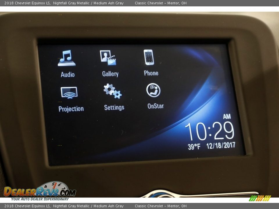 2018 Chevrolet Equinox LS Nightfall Gray Metallic / Medium Ash Gray Photo #10