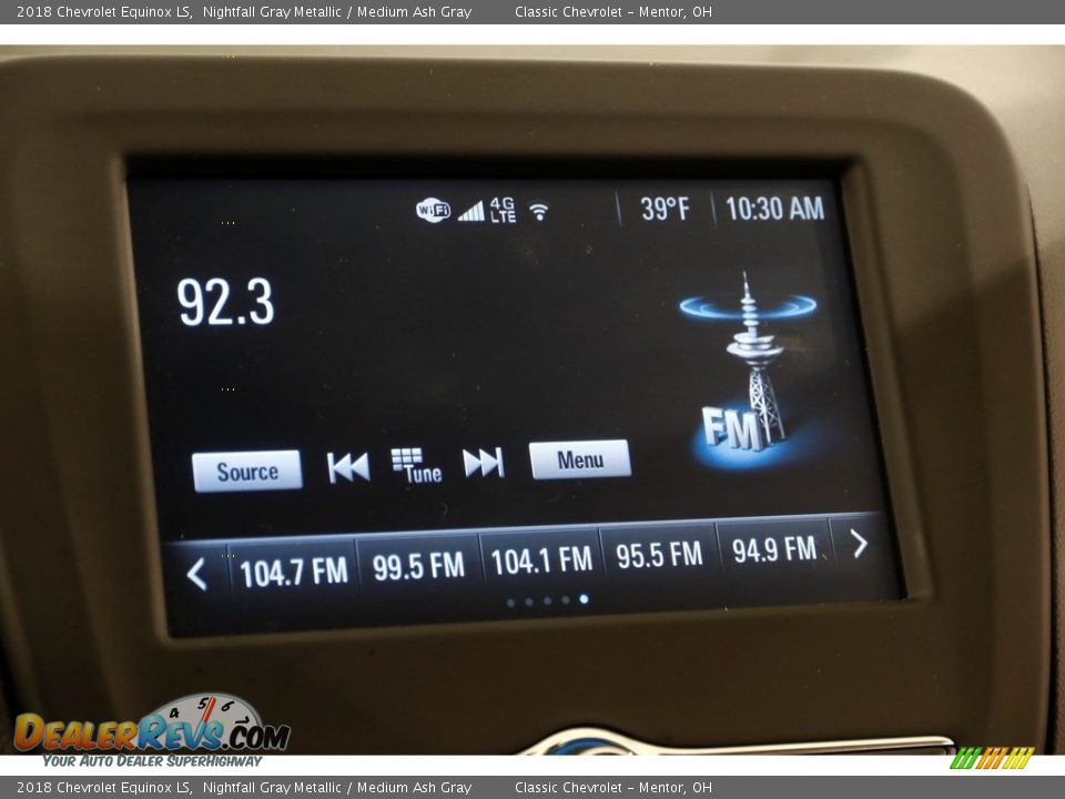 2018 Chevrolet Equinox LS Nightfall Gray Metallic / Medium Ash Gray Photo #11