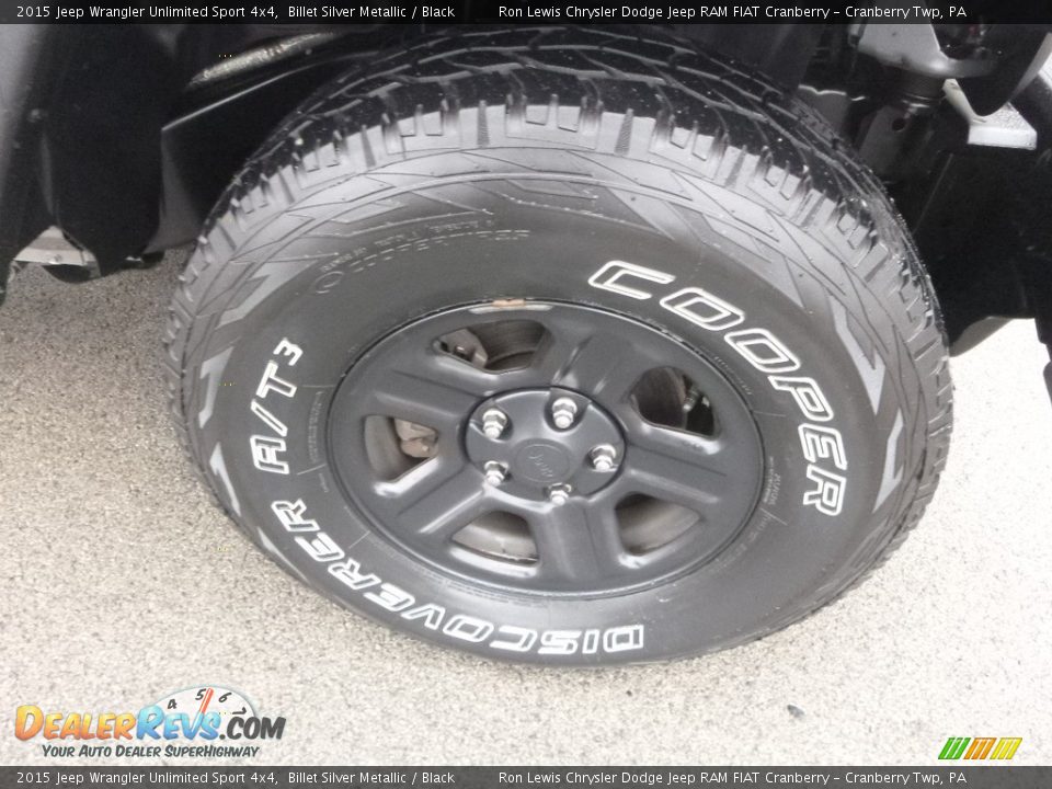 2015 Jeep Wrangler Unlimited Sport 4x4 Billet Silver Metallic / Black Photo #13