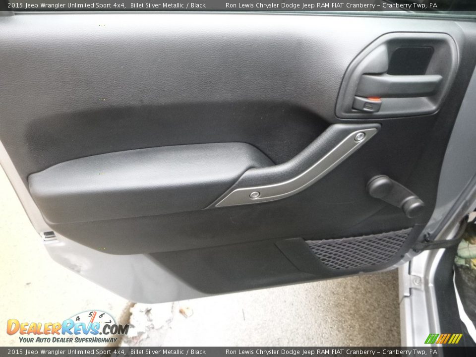 2015 Jeep Wrangler Unlimited Sport 4x4 Billet Silver Metallic / Black Photo #14