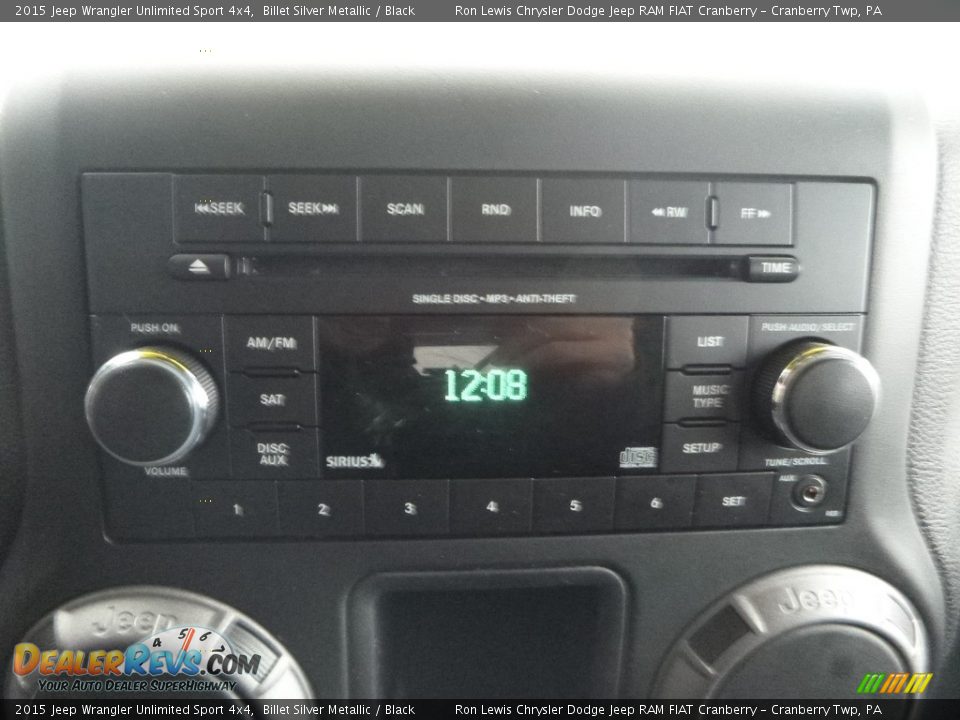 2015 Jeep Wrangler Unlimited Sport 4x4 Billet Silver Metallic / Black Photo #17