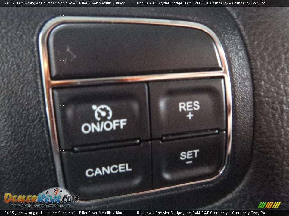 2015 Jeep Wrangler Unlimited Sport 4x4 Billet Silver Metallic / Black Photo #19