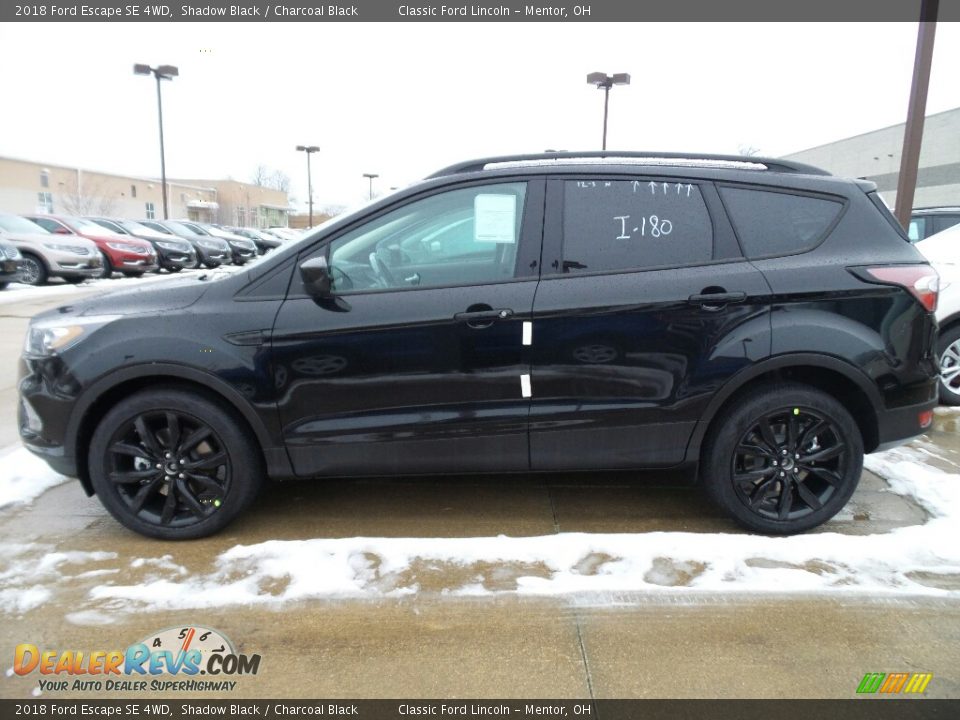 2018 Ford Escape SE 4WD Shadow Black / Charcoal Black Photo #3