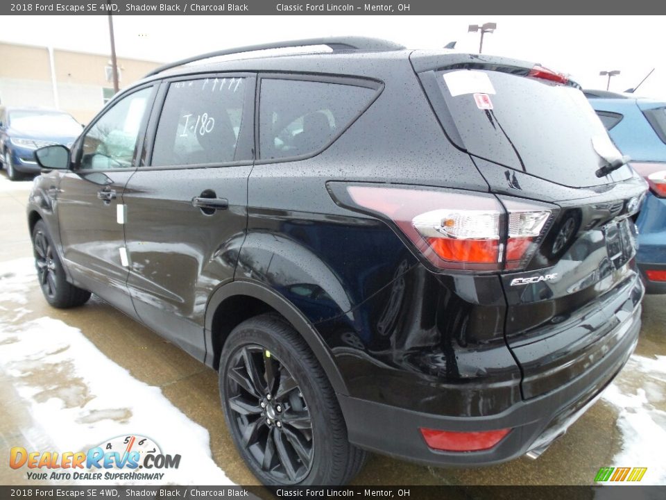 2018 Ford Escape SE 4WD Shadow Black / Charcoal Black Photo #4