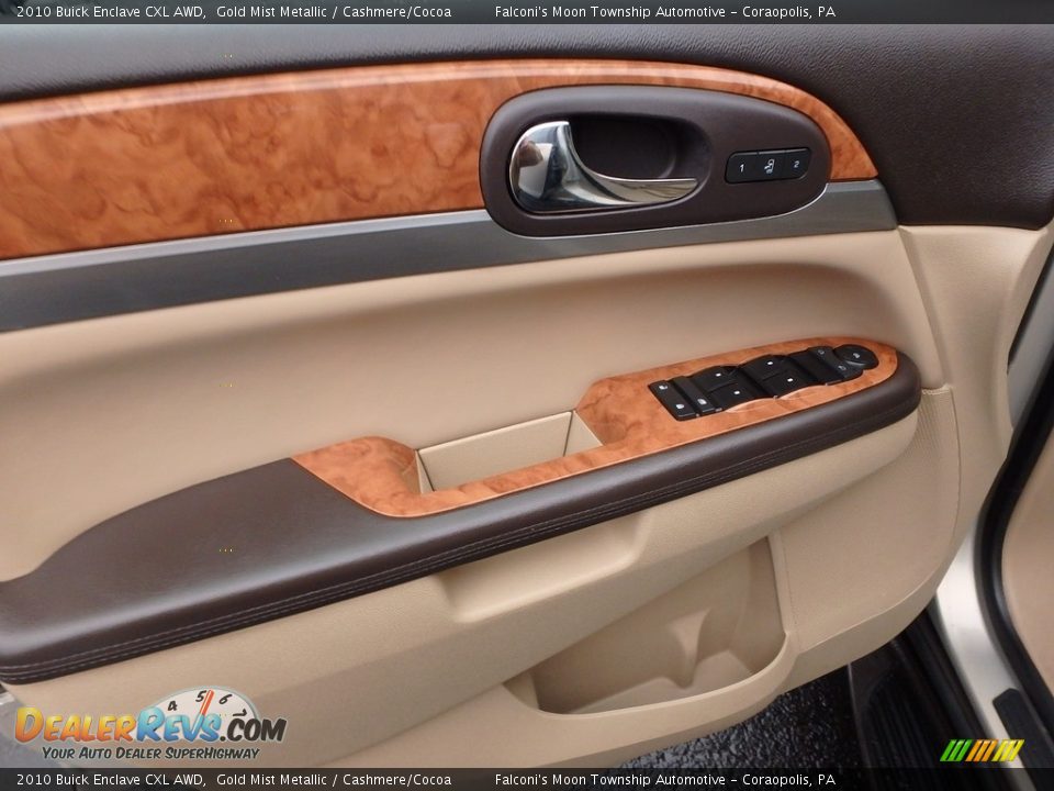 2010 Buick Enclave CXL AWD Gold Mist Metallic / Cashmere/Cocoa Photo #20