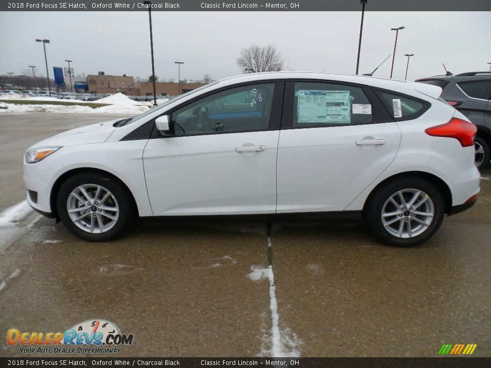 2018 Ford Focus SE Hatch Oxford White / Charcoal Black Photo #3