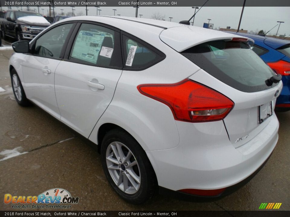 2018 Ford Focus SE Hatch Oxford White / Charcoal Black Photo #4