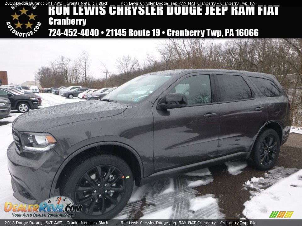 2018 Dodge Durango SXT AWD Granite Metallic / Black Photo #1