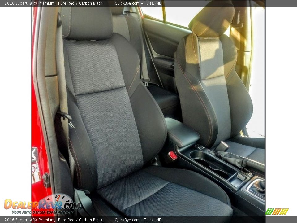 2016 Subaru WRX Premium Pure Red / Carbon Black Photo #16