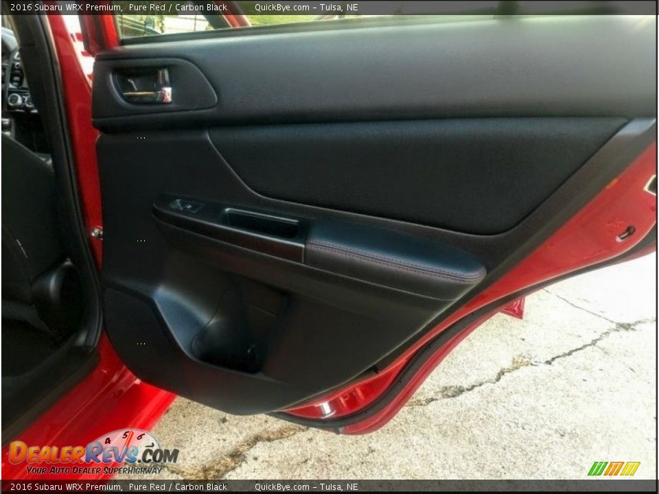2016 Subaru WRX Premium Pure Red / Carbon Black Photo #18