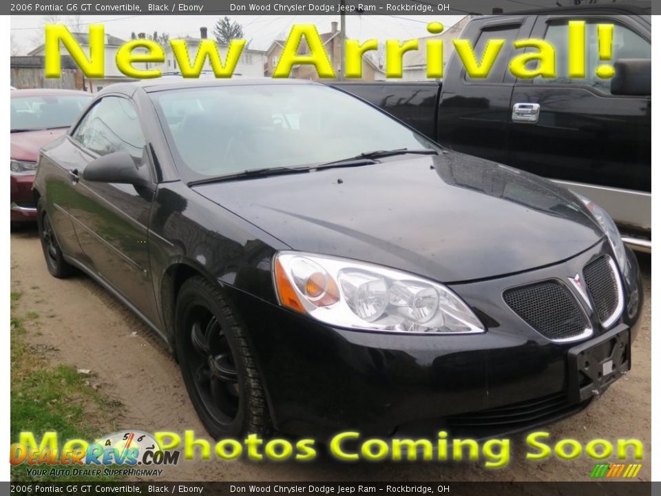 2006 Pontiac G6 GT Convertible Black / Ebony Photo #1