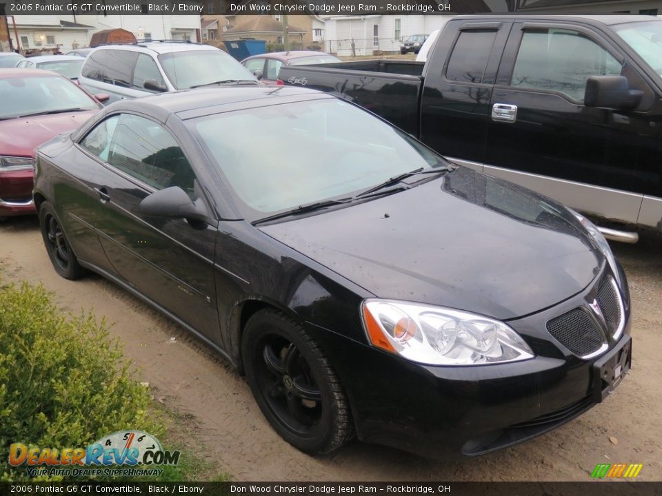 2006 Pontiac G6 GT Convertible Black / Ebony Photo #2