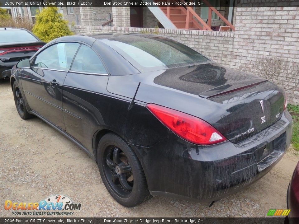 2006 Pontiac G6 GT Convertible Black / Ebony Photo #7