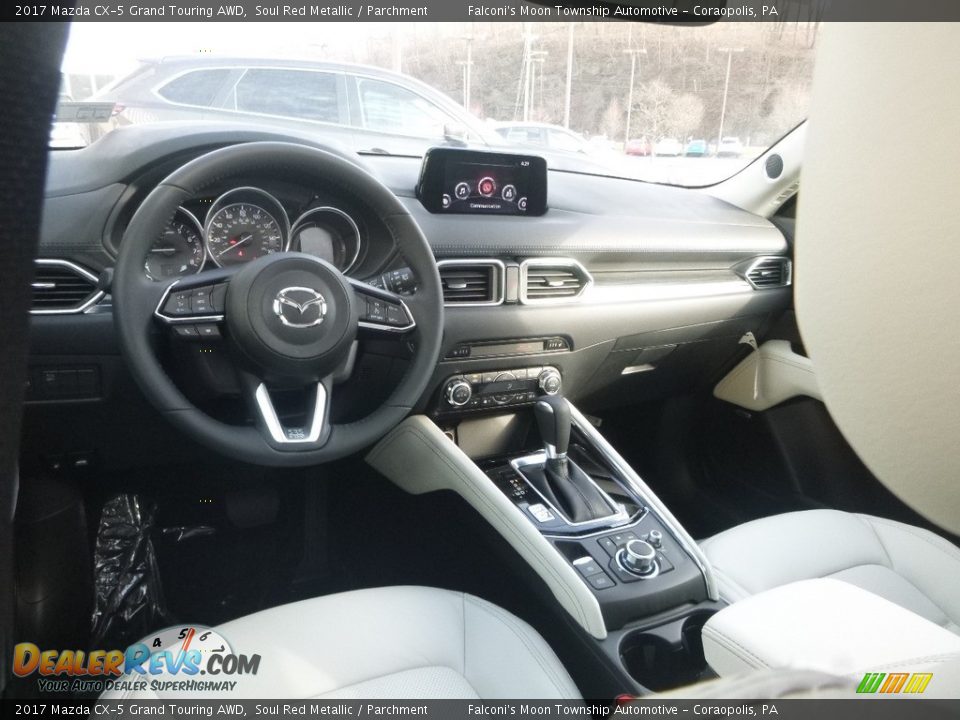 2017 Mazda CX-5 Grand Touring AWD Soul Red Metallic / Parchment Photo #9