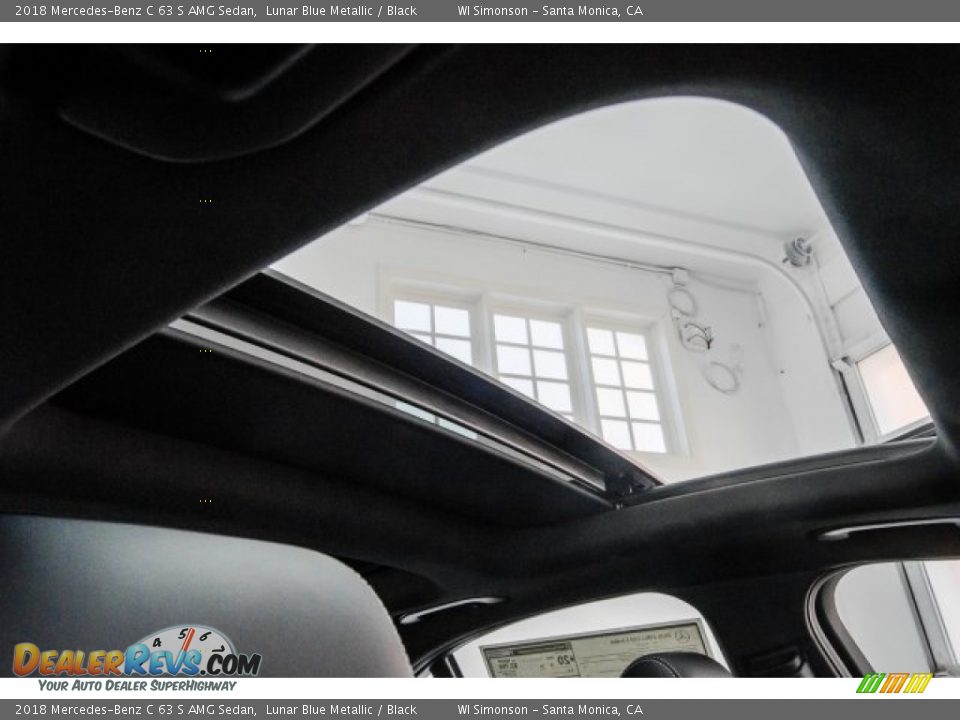 2018 Mercedes-Benz C 63 S AMG Sedan Lunar Blue Metallic / Black Photo #12