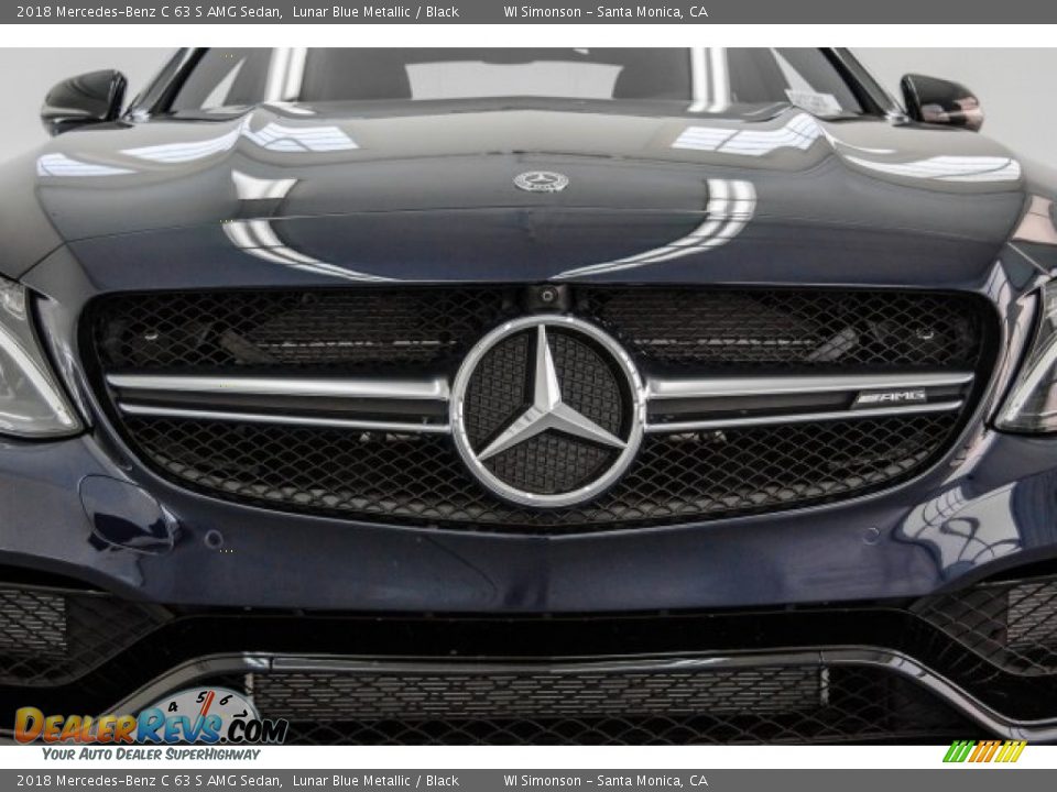 2018 Mercedes-Benz C 63 S AMG Sedan Lunar Blue Metallic / Black Photo #18