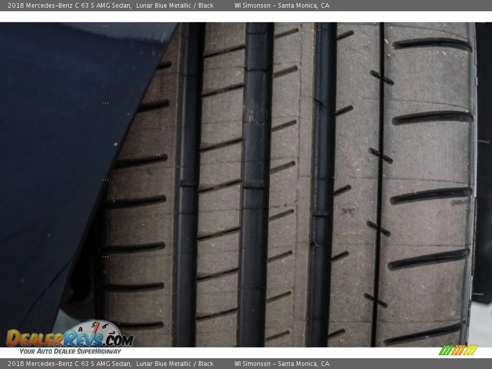 2018 Mercedes-Benz C 63 S AMG Sedan Lunar Blue Metallic / Black Photo #21