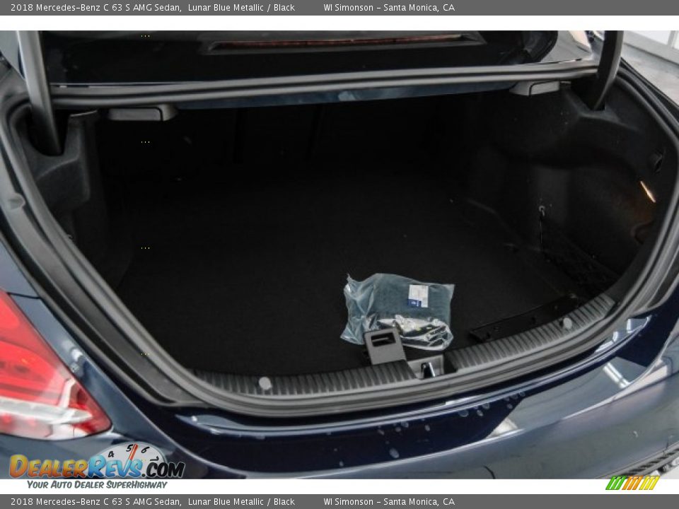 2018 Mercedes-Benz C 63 S AMG Sedan Lunar Blue Metallic / Black Photo #23