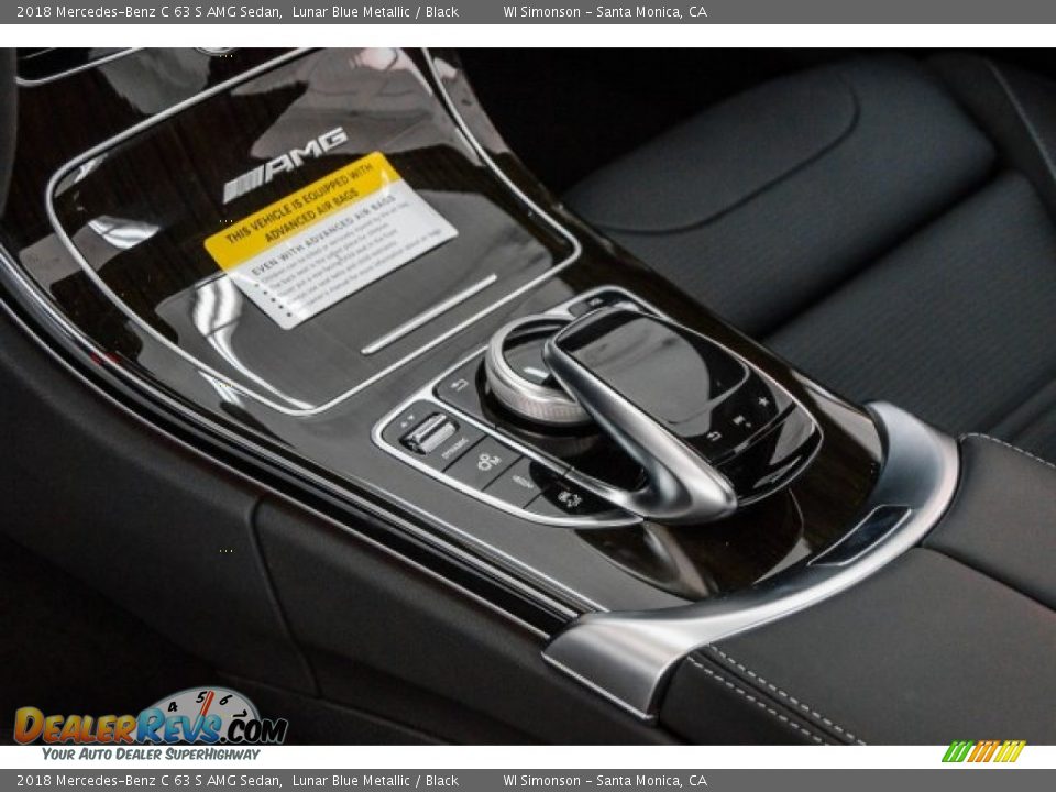 2018 Mercedes-Benz C 63 S AMG Sedan Lunar Blue Metallic / Black Photo #28