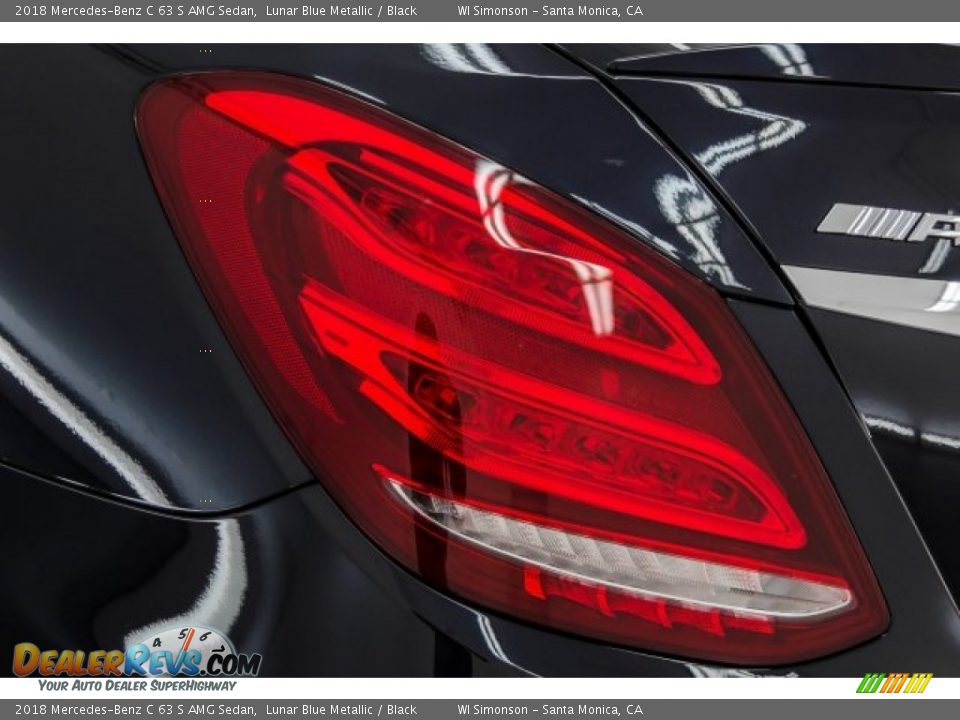 2018 Mercedes-Benz C 63 S AMG Sedan Lunar Blue Metallic / Black Photo #35