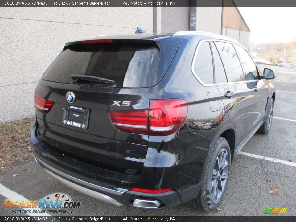 2018 BMW X5 xDrive35i Jet Black / Canberra Beige/Black Photo #3