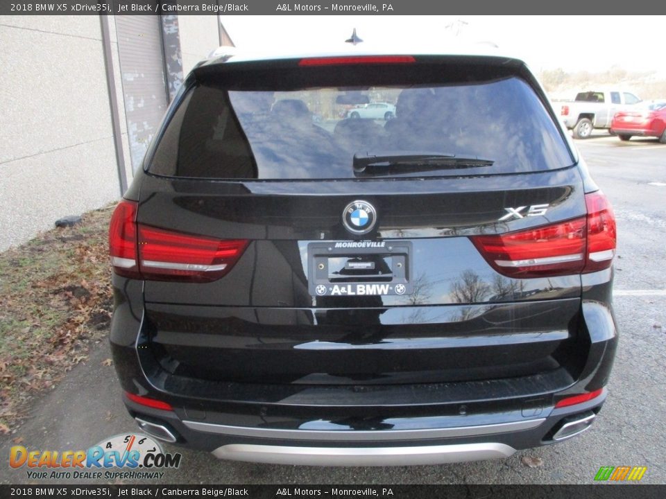 2018 BMW X5 xDrive35i Jet Black / Canberra Beige/Black Photo #4