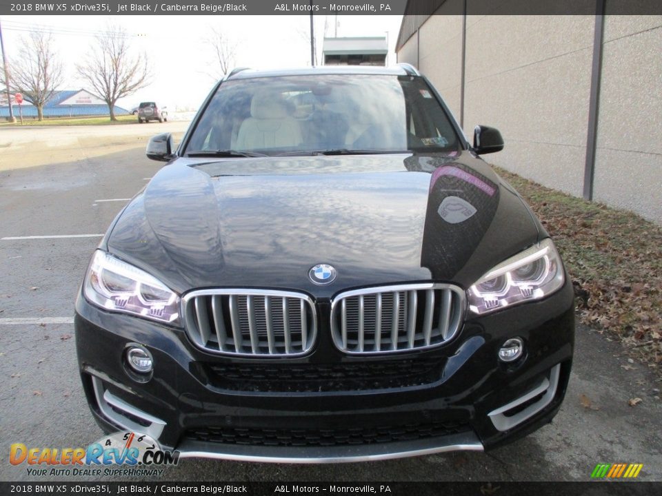 2018 BMW X5 xDrive35i Jet Black / Canberra Beige/Black Photo #7