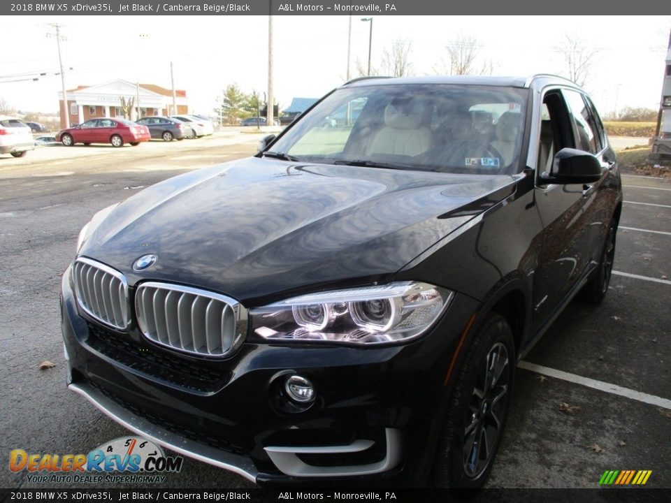 2018 BMW X5 xDrive35i Jet Black / Canberra Beige/Black Photo #8