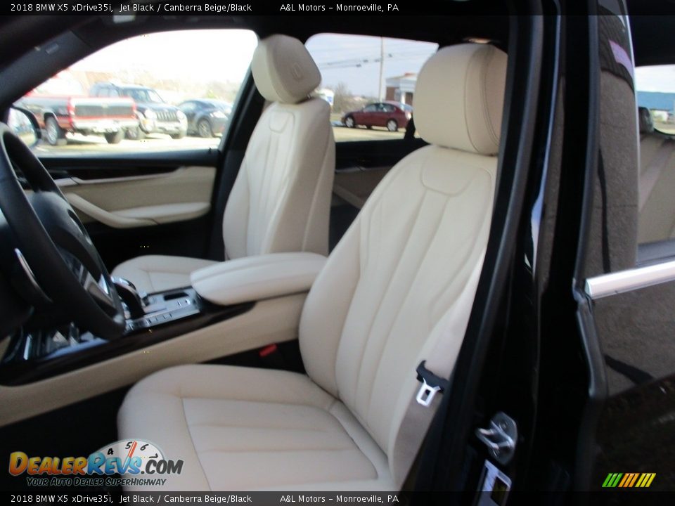 2018 BMW X5 xDrive35i Jet Black / Canberra Beige/Black Photo #11