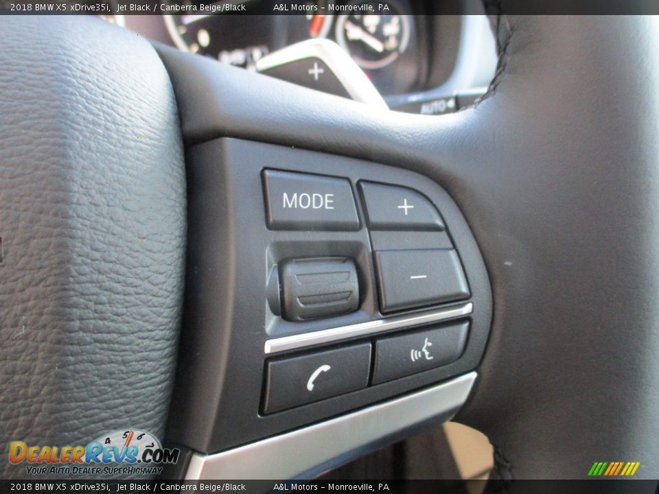 2018 BMW X5 xDrive35i Jet Black / Canberra Beige/Black Photo #17