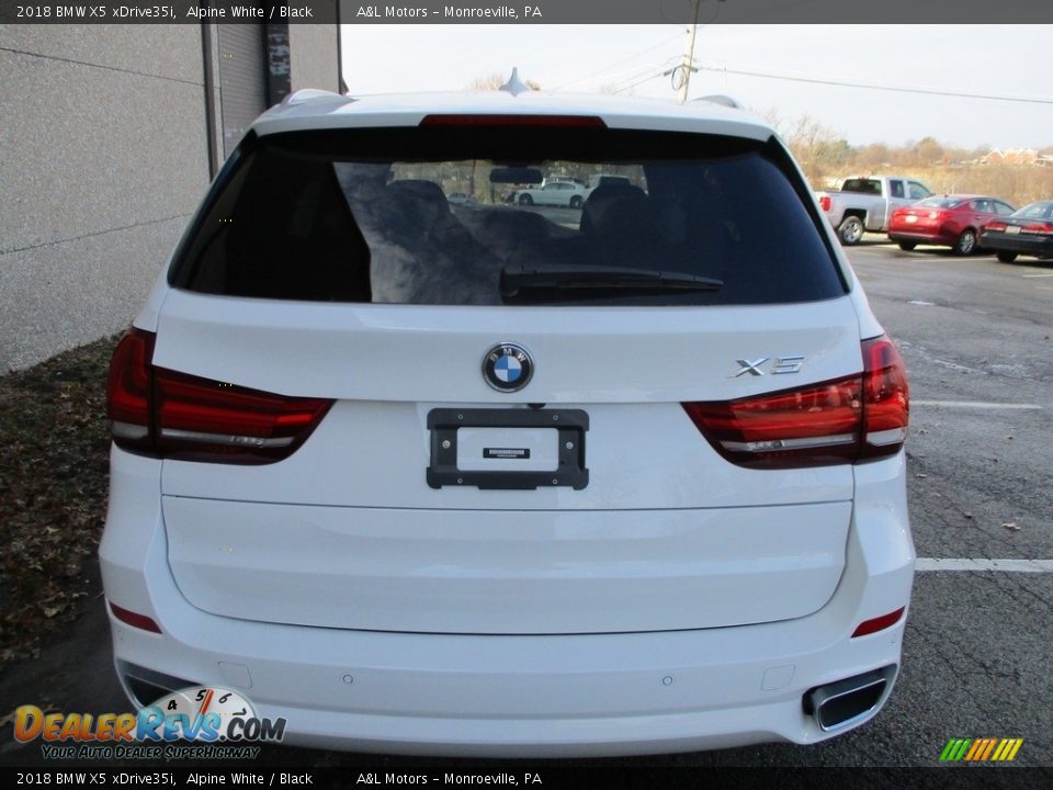 2018 BMW X5 xDrive35i Alpine White / Black Photo #4