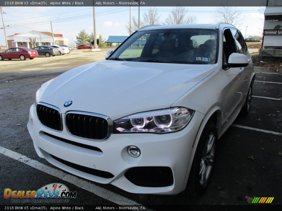 2018 BMW X5 xDrive35i Alpine White / Black Photo #8