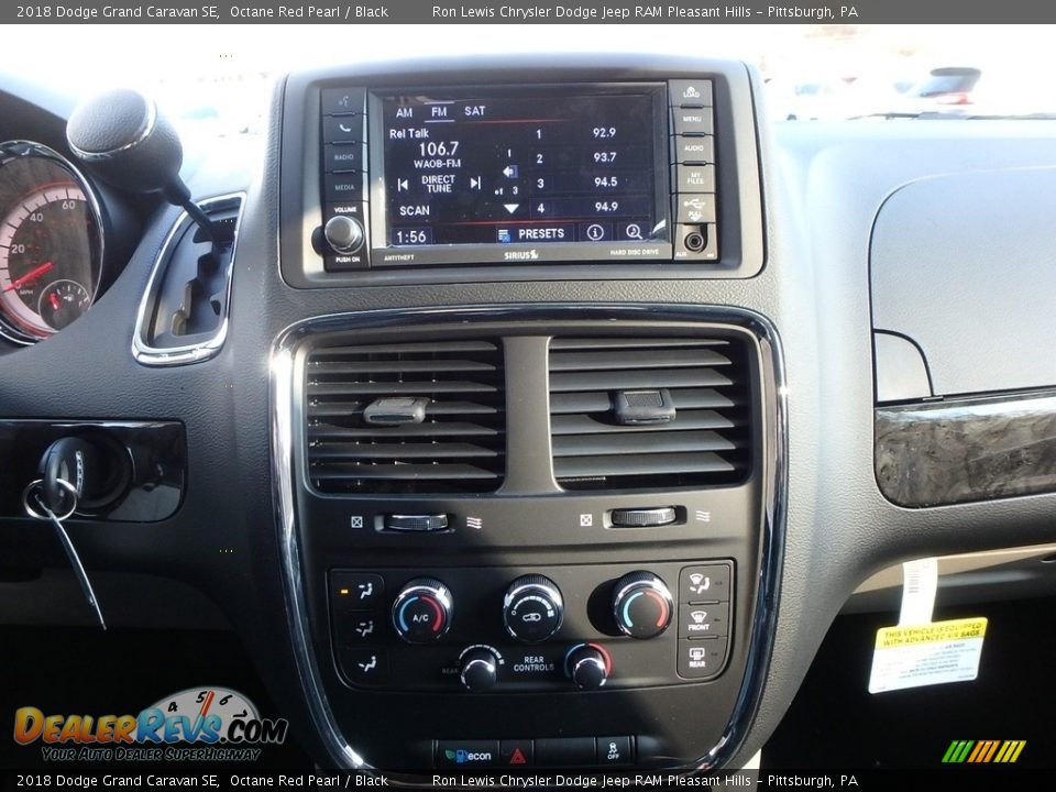 2018 Dodge Grand Caravan SE Octane Red Pearl / Black Photo #16