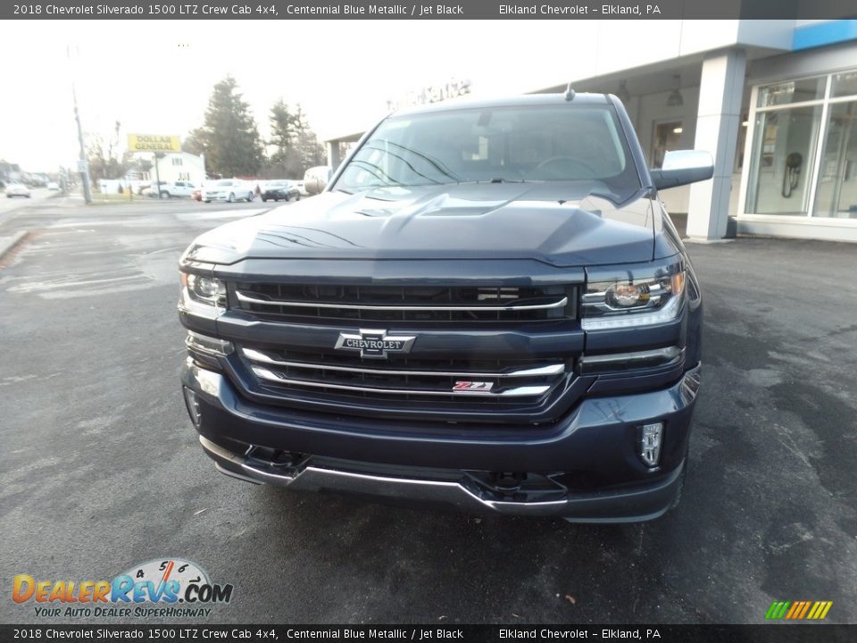 2018 Chevrolet Silverado 1500 LTZ Crew Cab 4x4 Centennial Blue Metallic / Jet Black Photo #5