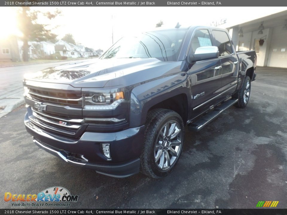 2018 Chevrolet Silverado 1500 LTZ Crew Cab 4x4 Centennial Blue Metallic / Jet Black Photo #6