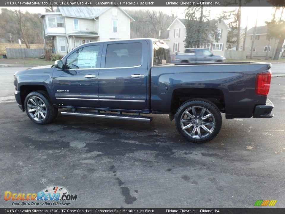 2018 Chevrolet Silverado 1500 LTZ Crew Cab 4x4 Centennial Blue Metallic / Jet Black Photo #11