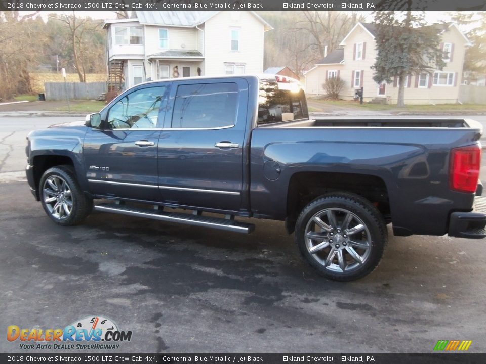 2018 Chevrolet Silverado 1500 LTZ Crew Cab 4x4 Centennial Blue Metallic / Jet Black Photo #12