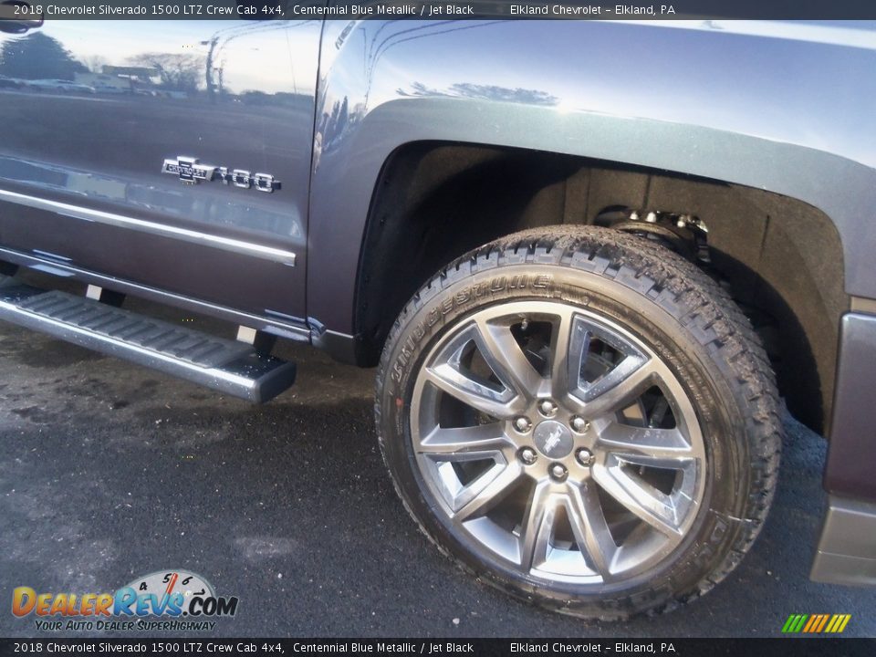 2018 Chevrolet Silverado 1500 LTZ Crew Cab 4x4 Centennial Blue Metallic / Jet Black Photo #14