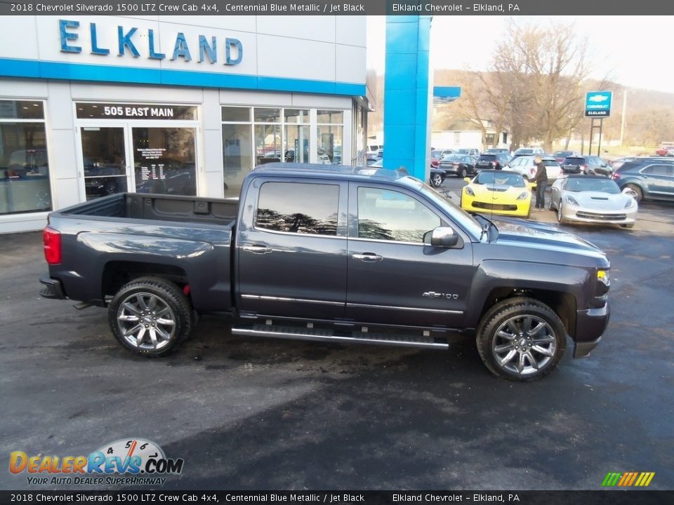 2018 Chevrolet Silverado 1500 LTZ Crew Cab 4x4 Centennial Blue Metallic / Jet Black Photo #17